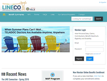 Tablet Screenshot of lineco.org